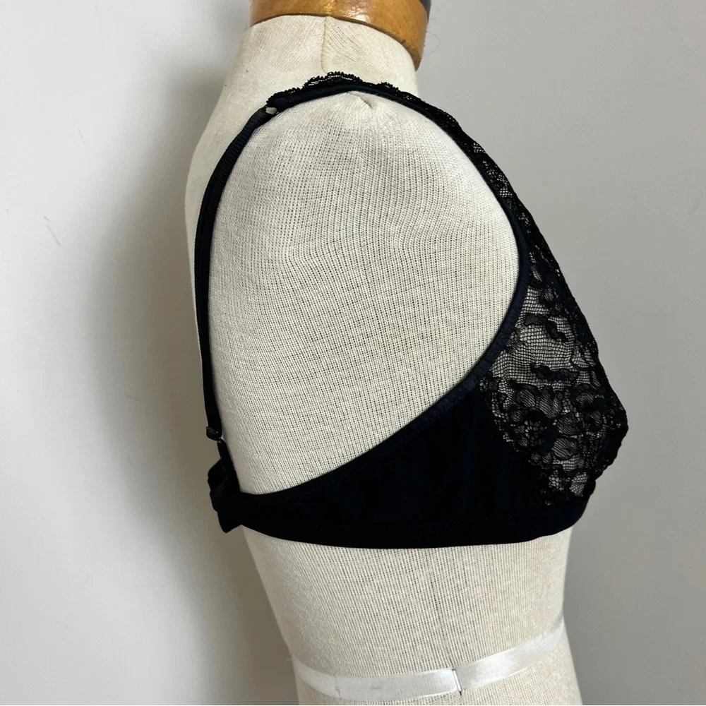 Blue Lemon Black Lace Large Bra Large (460)